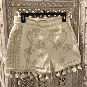 Zara Woman Tassel shorts